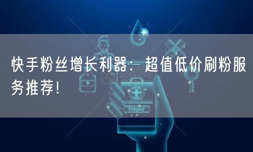 快手粉丝增长利器：超值低价刷粉服务推荐！