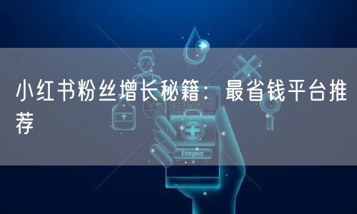 小红书粉丝增长秘籍：最省钱平台推荐