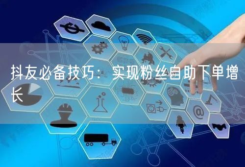 抖友必备技巧：实现粉丝自助下单增长