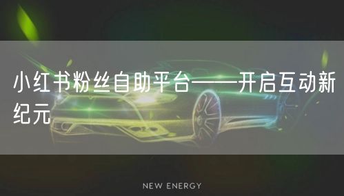小红书粉丝自助平台——开启互动新纪元