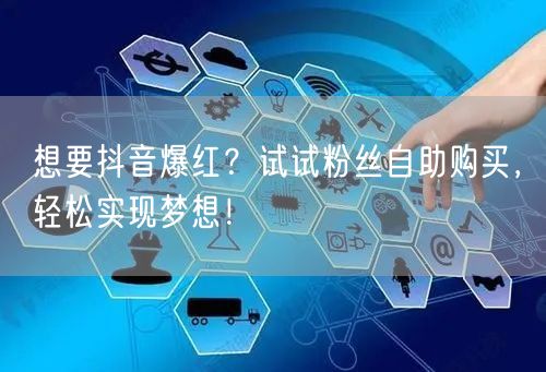 想要抖音爆红？试试粉丝自助购买，轻松实现梦想！