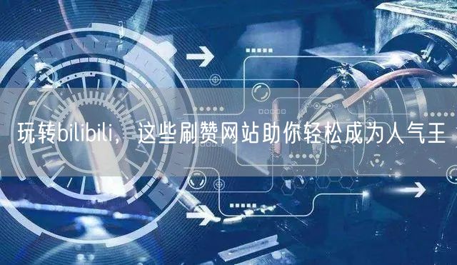 玩转bilibili，这些刷赞网站助你轻松成为人气王