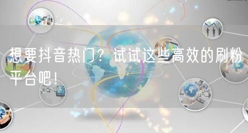 想要抖音热门？试试这些高效的刷粉平台吧！