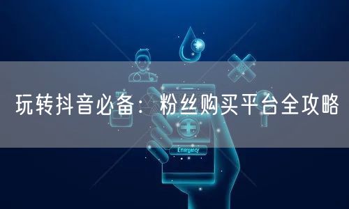 玩转抖音必备：粉丝购买平台全攻略