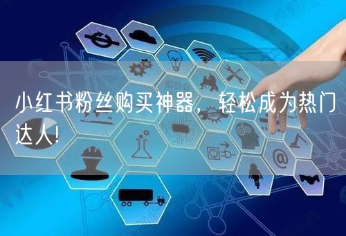 小红书粉丝购买神器，轻松成为热门达人!