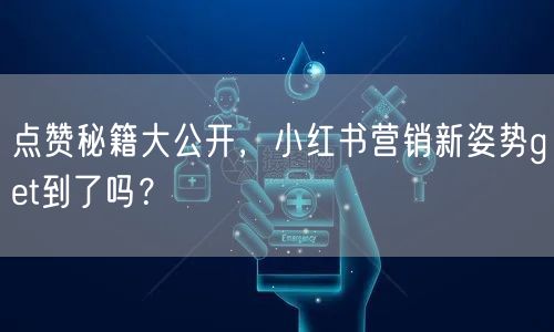 点赞秘籍大公开，小红书营销新姿势get到了吗？