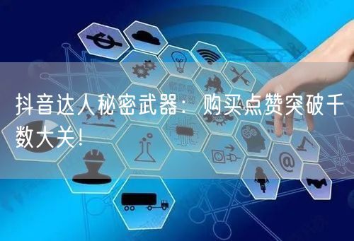 抖音达人秘密武器：购买点赞突破千数大关！