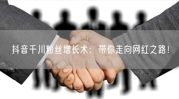 抖音千川粉丝增长术：带你走向网红之路！
