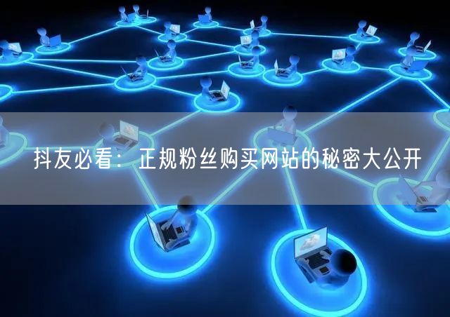 抖友必看：正规粉丝购买网站的秘密大公开