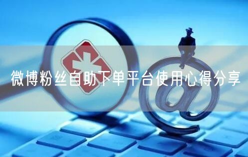 微博粉丝自助下单平台使用心得分享
