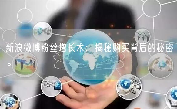 新浪微博粉丝增长术：揭秘购买背后的秘密。