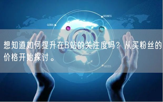 想知道如何提升在B站的关注度吗？从买粉丝的价格开始探讨。