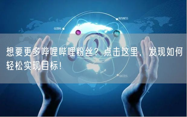 想要更多哔哩哔哩粉丝？点击这里，发现如何轻松实现目标！