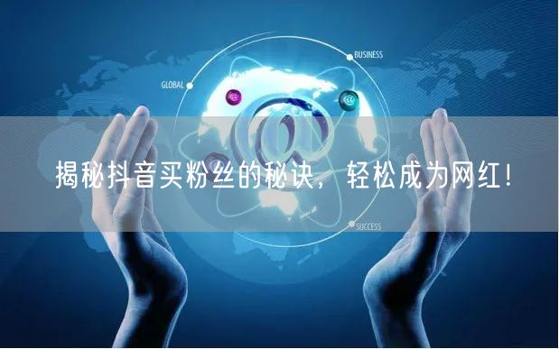 揭秘抖音买粉丝的秘诀，轻松成为网红！